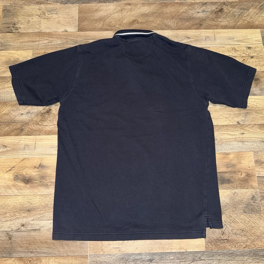 Vintage Adidas Polo Shirt Black Men's Medium Short Sleeve Y2K 90s Urban Baggy